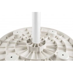 White oval composite table...
