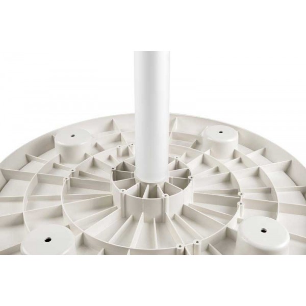 610 mm white round composite table - N°2 - comptoirnautique.com 