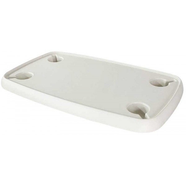Tavolo composito rettangolare bianco 760x460 mm - N°1 - comptoirnautique.com