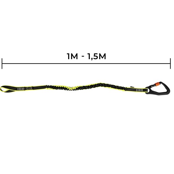 Elastic lanyard - 1 Twist Lock carabiner and loop - N°8 - comptoirnautique.com