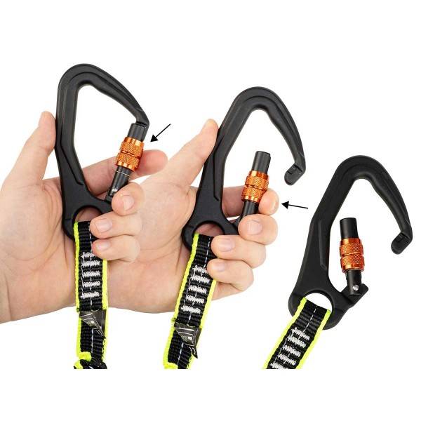 Cordino elastico - 2 moschettoni Twist Lock - N°2 - comptoirnautique.com