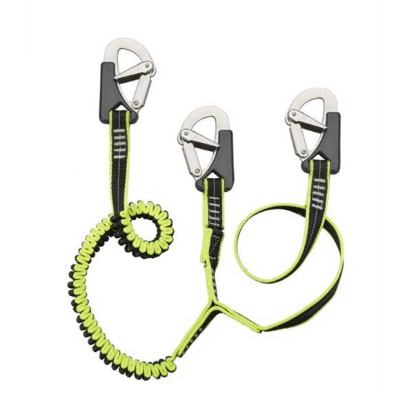 Elastic lanyard - 3 stainless steel carabiners - N°1 - comptoirnautique.com