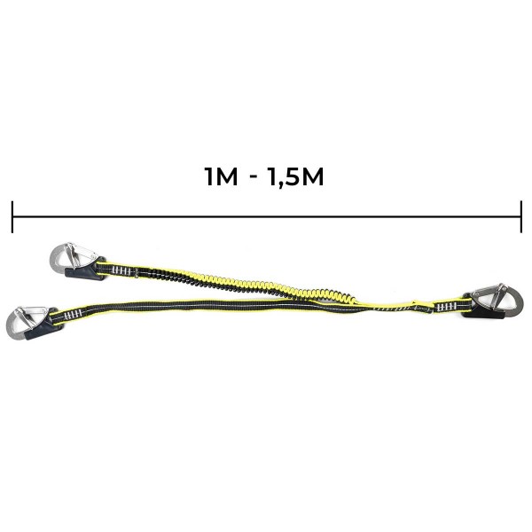 Elastisches Verbindungsmittel - 3 Edelstahlkarabiner - N°6 - comptoirnautique.com