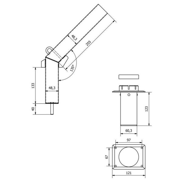 Drehbarer broumierter Stockhalter - N°2 - comptoirnautique.com