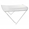 Bimini pieghevole in alluminio 2 cerchi bianco 175/185cm