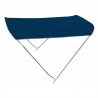 Folding bimini 2 hoops navy blue