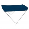 Bimini pieghevole in alluminio 2 cerchi blu navy 175/185 cm