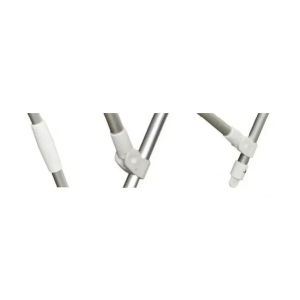 Tenda da sole pieghevole in alluminio 3 pali Ø 22 mm bianco - N°3 - comptoirnautique.com