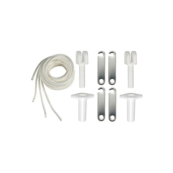Tenda da sole pieghevole in alluminio 3 pali Ø 22 mm bianco - N°5 - comptoirnautique.com