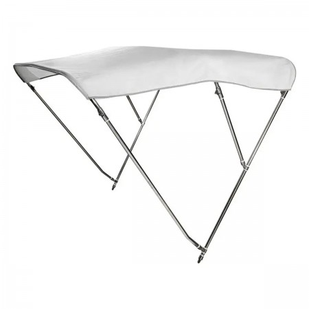 Taud haut 3 arceaux AISI316 Ø 25mm 185/195cm blanc - Osculati