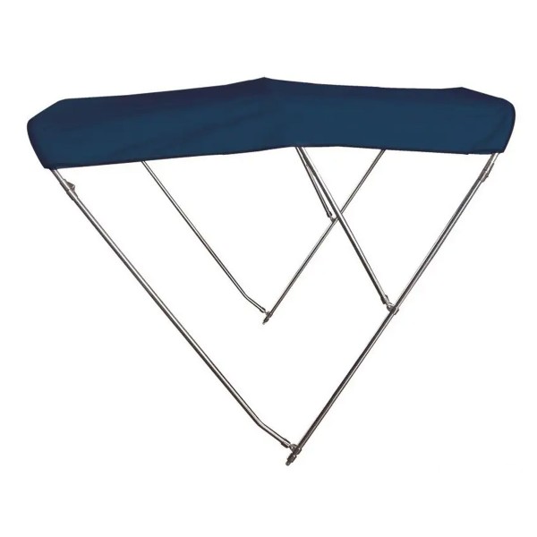 High awning 3 hoops AISI316 Ø 25mm blue - N°1 - comptoirnautique.com