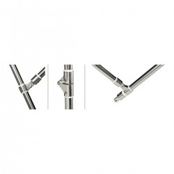 High awning 3 hoops AISI316...