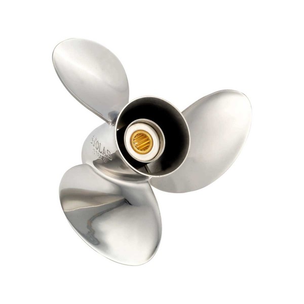 3-Blatt-Edelstahlpropeller 13 7/8 x 17 - N°1 - comptoirnautique.com