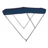 Tenda alta in acciaio inox 3 cerchi AISI316 Ø 25mm 245/255 cm blu