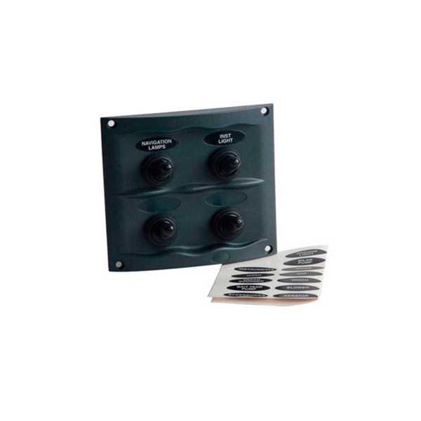Quadro elétrico com 4 interruptores 20A IP56 - N°2 - comptoirnautique.com