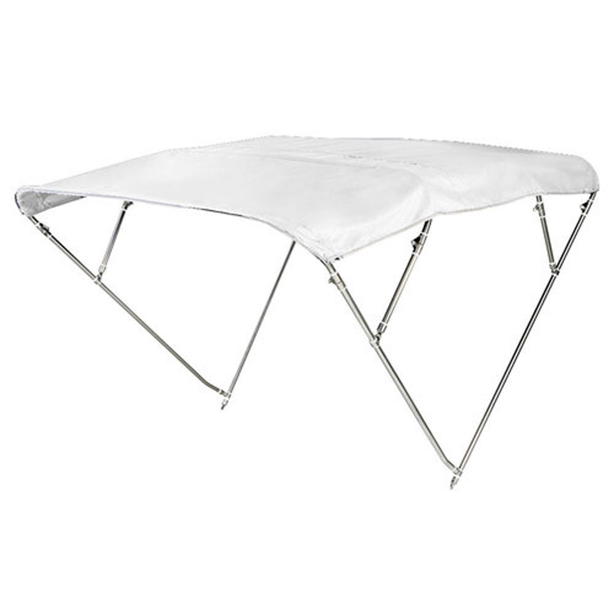 Bimini 4 arceaux haut AISI316 Ø 25mm 180/190 cm blanc - Osculati