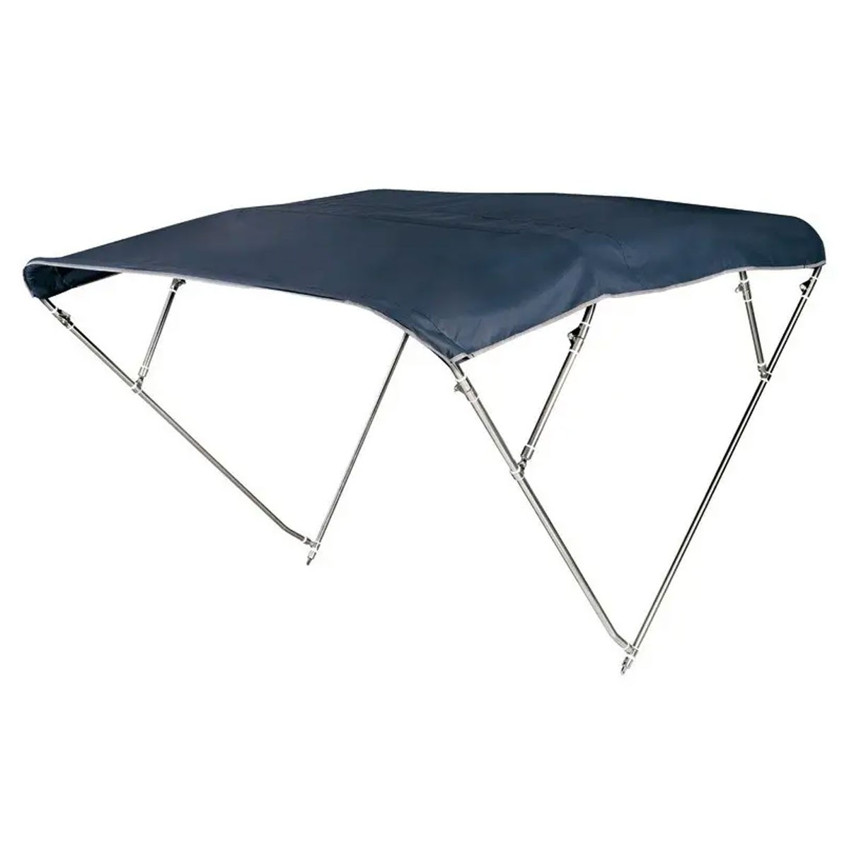 Bimini 4 arceaux haut AISI316 Ø 25mm 180/190 cm bleu navy - Osculati