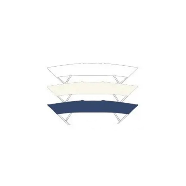 Bimini alu Shade Master Fish blanc 140/160cm - Tessilmar - N°5 - comptoirnautique.com