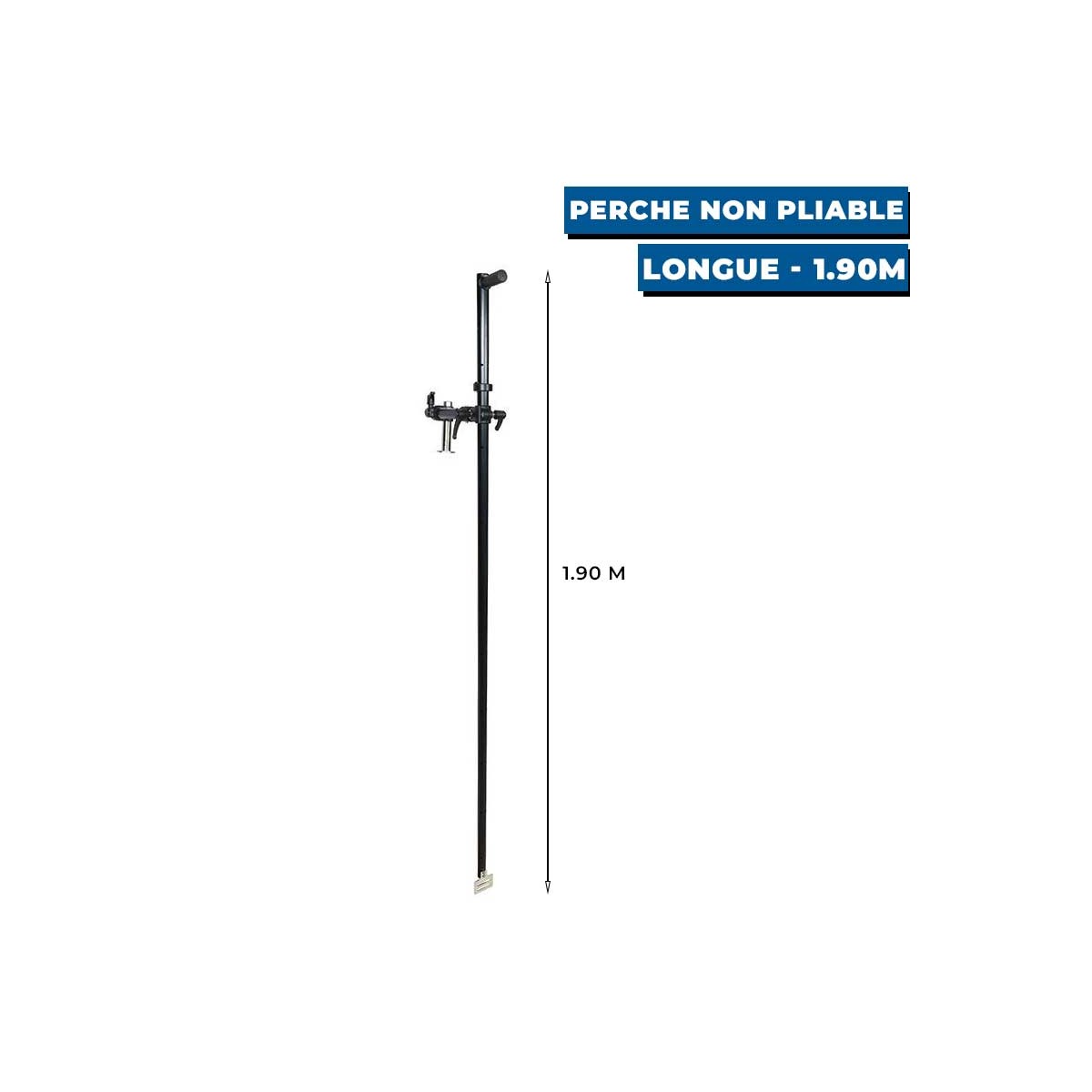 410168 - Perche 1.90 m non pliable Seanox pour sonde 360° LIVE amovible