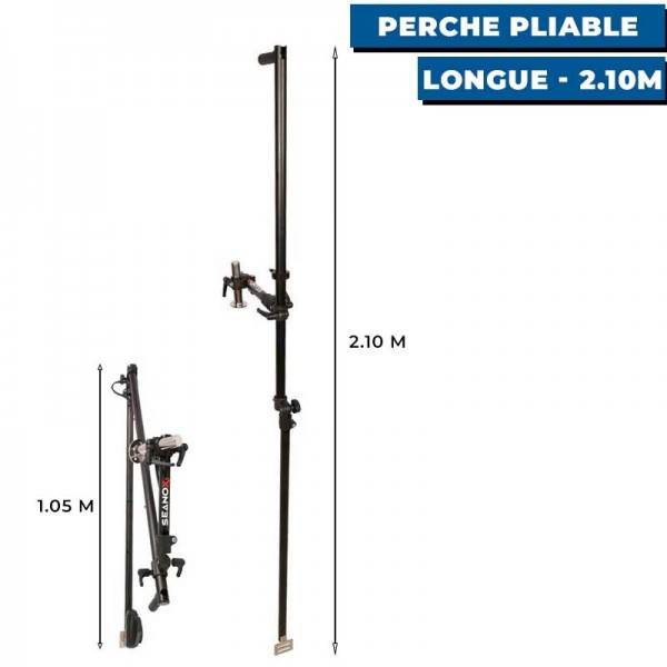 410170 - Perche 2.10 m pliable Seanox pour sonde 360° LIVE amovible - N°4 - comptoirnautique.com