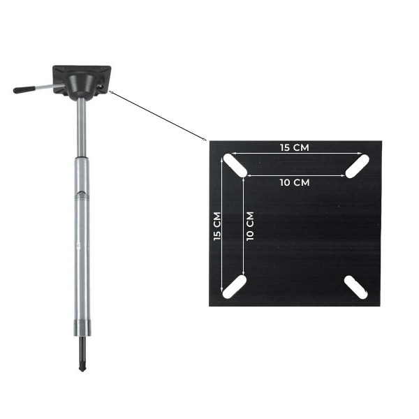 Piede standard per sgabello da pesca Pro Stand-Up - N°1 - comptoirnautique.com