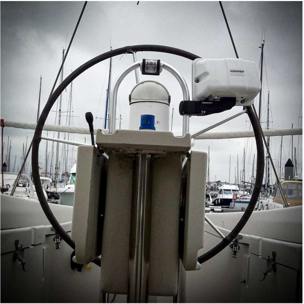 Staffa per braccio SPR montata su guida POD-8-AM - N°3 - comptoirnautique.com