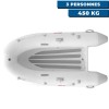 Inflatable dinghy with aluminum floor and V-shaped hull - N°2 - comptoirnautique.com