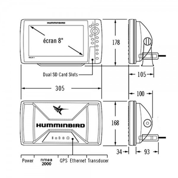 Helix 8 G4N CHIRP MEGA SI+ + Rückwandsensor - Wiederaufbereitet - N°15 - comptoirnautique.com