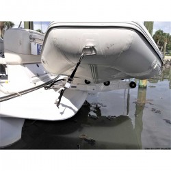 Bossoir et support pour annexe avec bateau