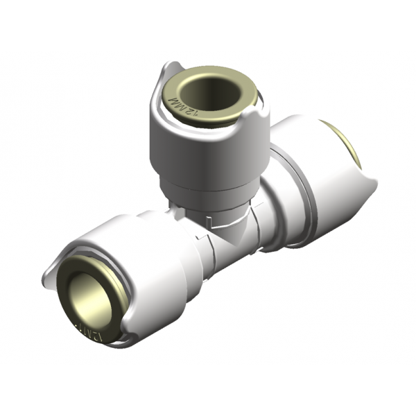 Connettore a T - 12 mm (2 pezzi) - N°1 - comptoirnautique.com