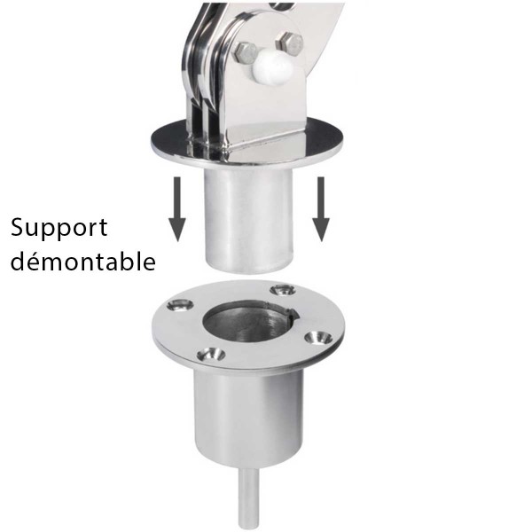 Soporte desmontable sencillo para anexos - N°3 - comptoirnautique.com