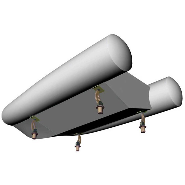 Dismountable double offset bracket for appendages - N°3 - comptoirnautique.com