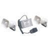 Tromba elettronica a 2 altoparlanti-con microfono 112 dB 24V