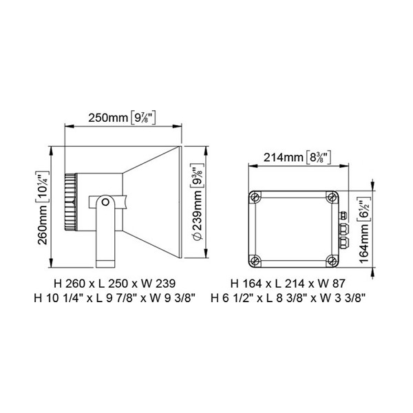 Elektronische Hupe Halterung aus poliertem Edelstahl 120 dB 12 V - N°2 - comptoirnautique.com