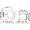 Elektronische Hupe Halterung aus poliertem Edelstahl 120 dB 12 V - N°2 - comptoirnautique.com