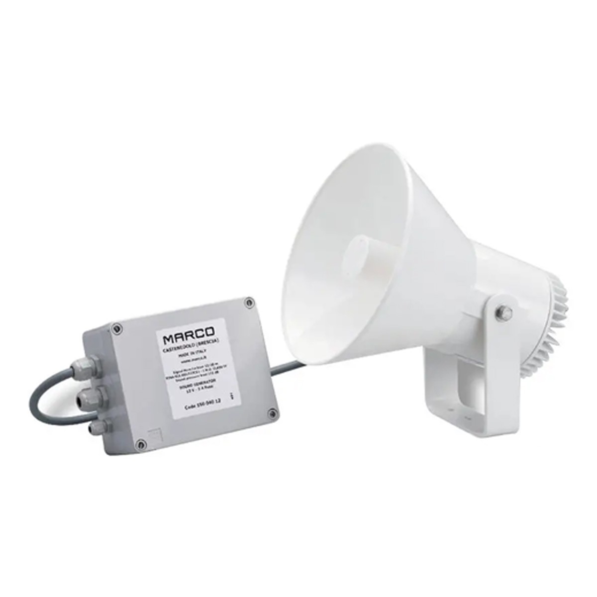 Avertisseur électronique support inox poli 12 V - Marco