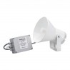 Electronic horn with polished stainless steel bracket 120 dB 12 V