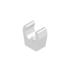 White mounting clip - 12 mm...