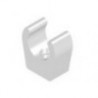 White mounting clip - 12 mm (bulk)
