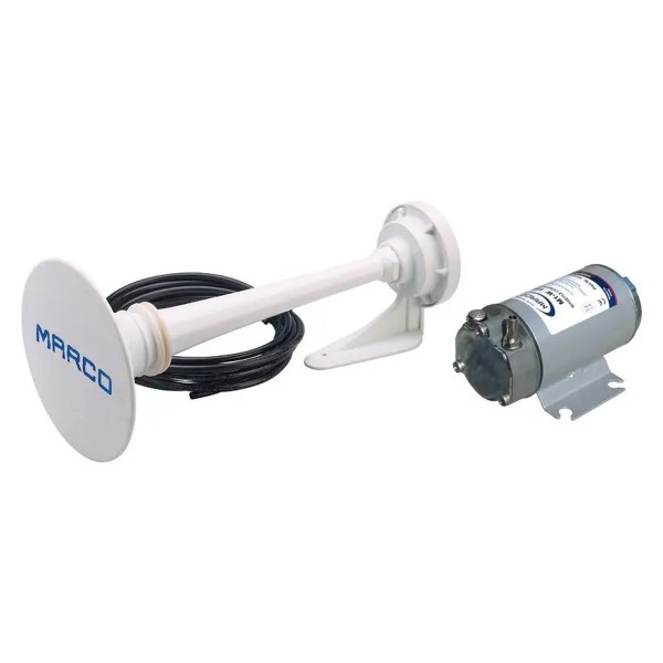 RINA-approved 24V white boat horn 12 to 20m - N°1 - comptoirnautique.com