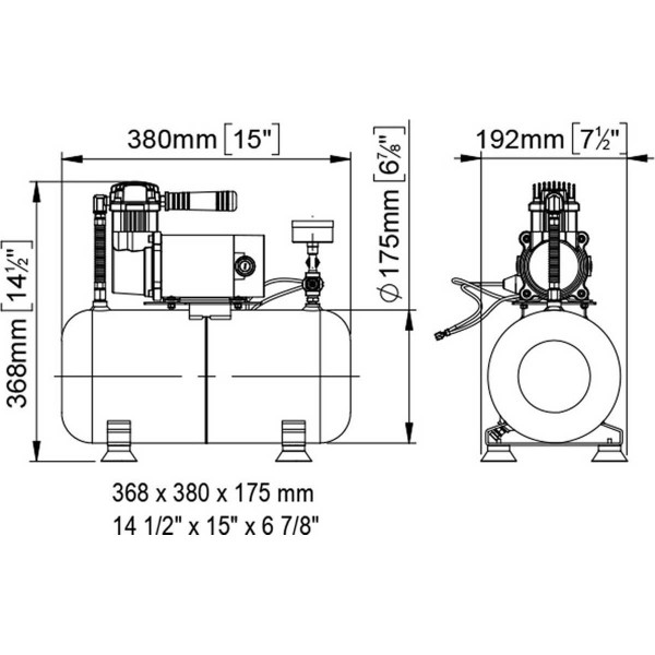 Compressor for 24 V horn - N°2 - comptoirnautique.com