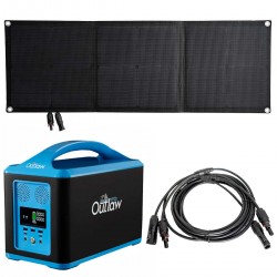 Pack solaire Nomad - Power Station Outlaw + Panneau solaire Tough Fold + câble
