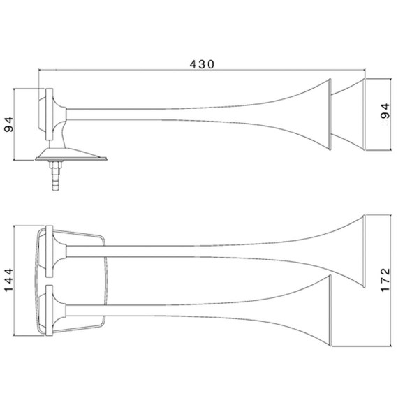 Avertisseur double avec compresseur 12V - Osculati - N°2 - comptoirnautique.com