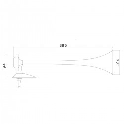 FIAMM Bora horn with 12 V...