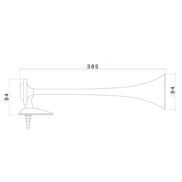 Avertisseur simple Bora avec compresseur 12V - Fiamm Spa - N°2 - comptoirnautique.com