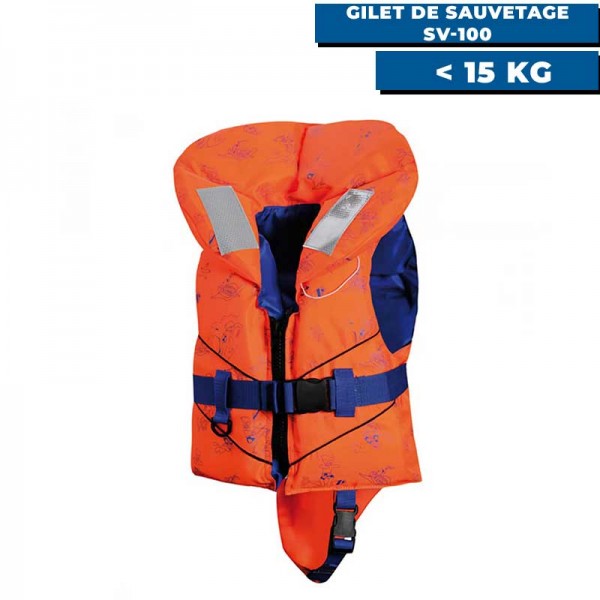 Gilet de sauvetage SV-100 jusqu'à 15 kg - N°2 - comptoirnautique.com