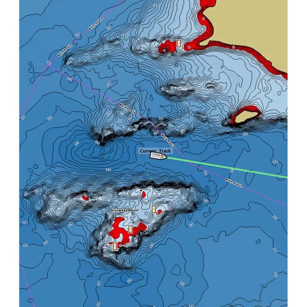 Mappa dettagliata dei principali laghi francesi - N°7 - comptoirnautique.com