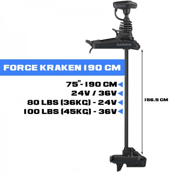 010-02573-10 - Moteur avant Garmin Force Kraken 75" (190 cm) pour 24.94 kg - N°4 - comptoirnautique.com