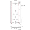 Piastra di montaggio del motore anteriore in acciaio inox - N°1 - comptoirnautique.com