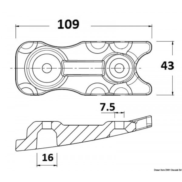 Mercury 350 PRO zinc anode - N°2 - comptoirnautique.com